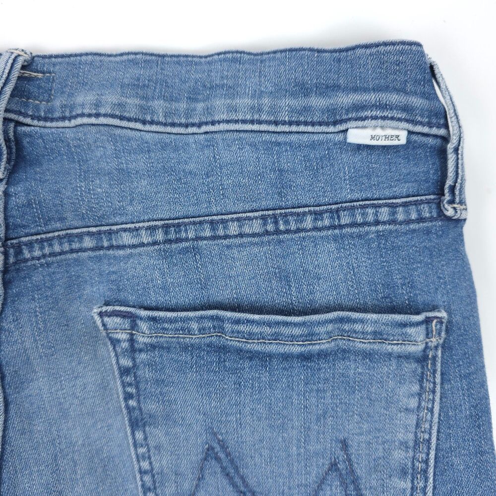 MOTHER The Mid Rise Dazzler Ankle Fray Jeans We The Animals 90s Clean Girl Y2k - Picture 7 of 11